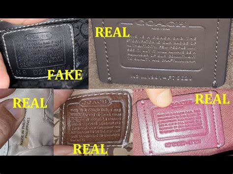 vs fake real coach bag zipper|authentic coach tote bag.